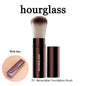 Blushimmer seamless finish concealer brush with angled design for liquid and cream concealer application on face.