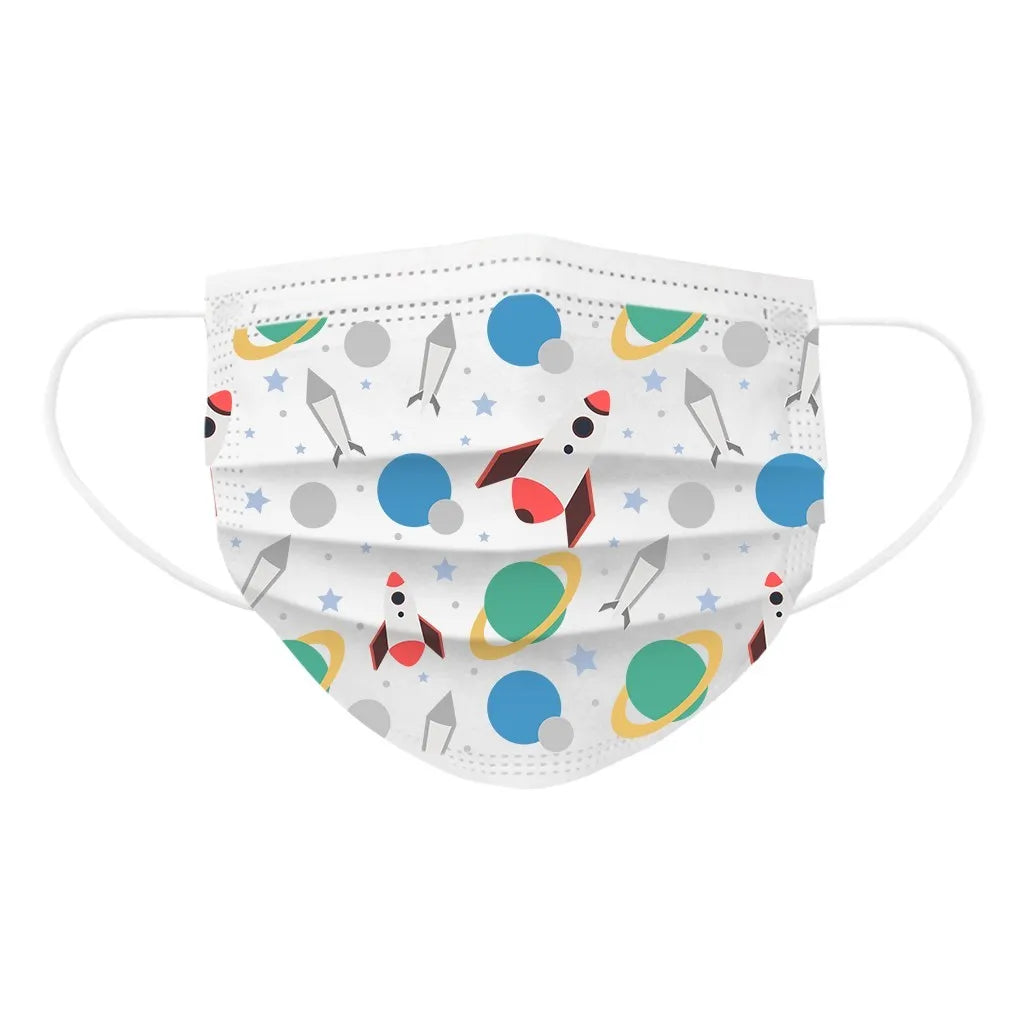 50pcs Cartoon Kids Disposable Mask 3 Layer Child Filter Hygiene Thicken Children's Face Mouth Mask Earloop mascarilla infantil