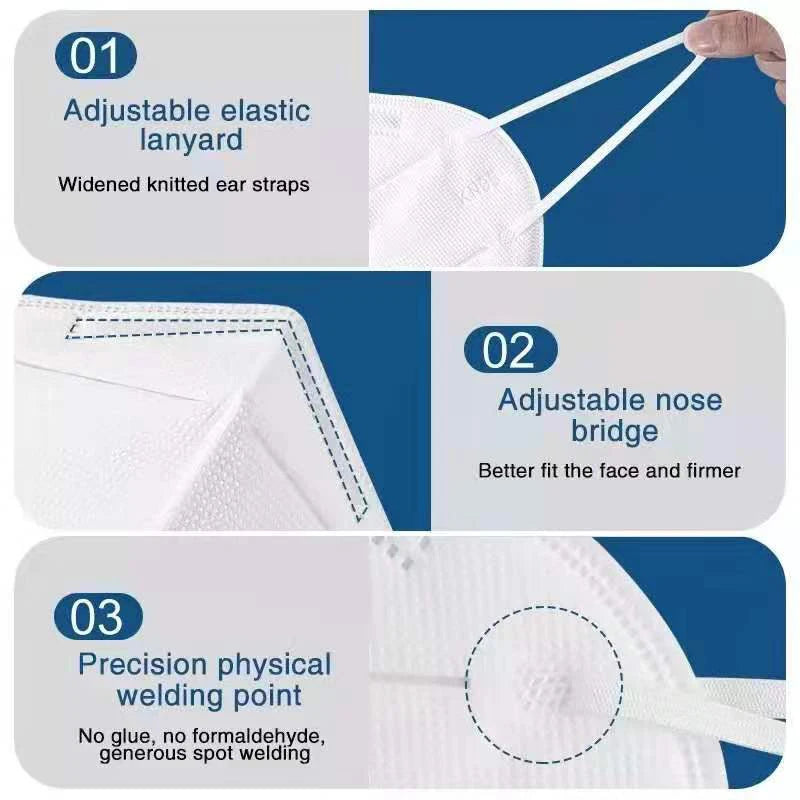 100pcs Kids FFP2 Masks CE Approved Child KN95 mascarillas fpp2 5layer Security Protection Mask Kids Face masque Color ffp2 NR