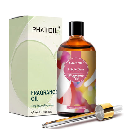 Blushimmer PHATOIL 100ml coconut and vanilla fragrance oil with bubble gum, sea breeze, and white musk aroma for candles and soap making.