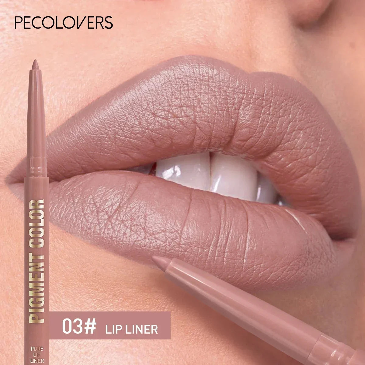 Blushimmer 1PC matte lip liner pen, waterproof and long-lasting, with easy glide and moisturizing formula for all skin types.