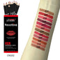 Set of 12 Blushimmer lip liner pens in various colors, professional matte nude lip pencils with non-stick cups, displayed in a row.