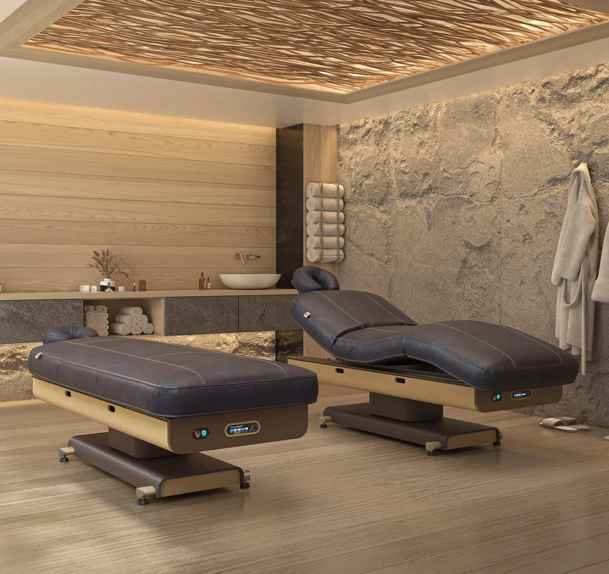 Dark Gray Electric 4 Motor Beauty  Bed with   Facial Spa Bed for Beauty Salon