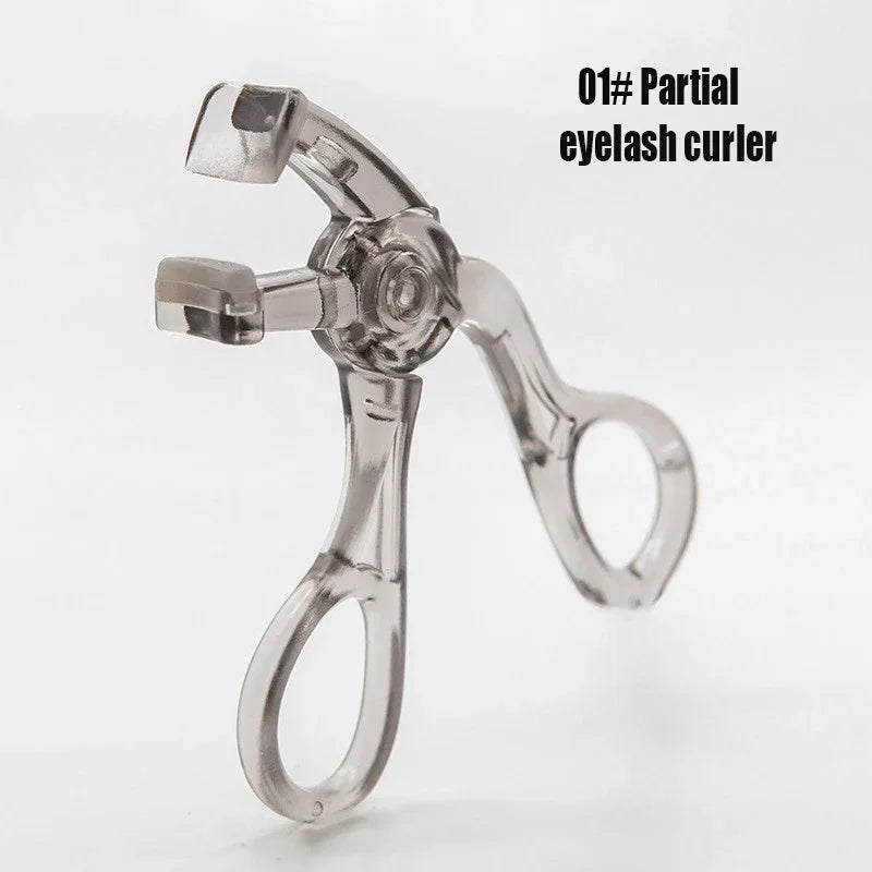 Blushimmer dual-type eyelash curler with comb, wide and partial clip options, waterproof, long-lasting natural curl, unisex use