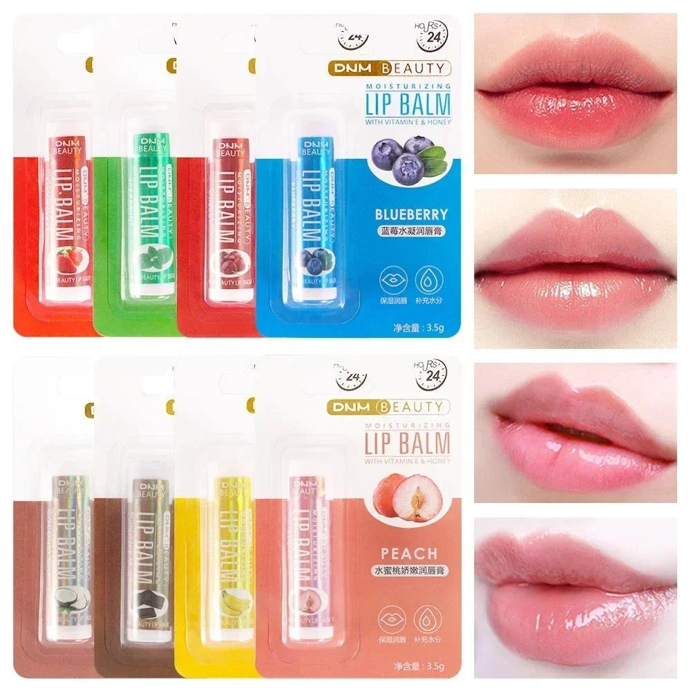 Blushimmer 18-style clear fruit lip balm and lip gloss, moisturizing, hydrating, and long-lasting with anti-wrinkle benefits.