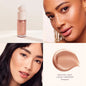 Blushimmer Rare Beauty positive light liquid contour, luminizer, blush, and face shimmer for highlighting and contouring makeup.
