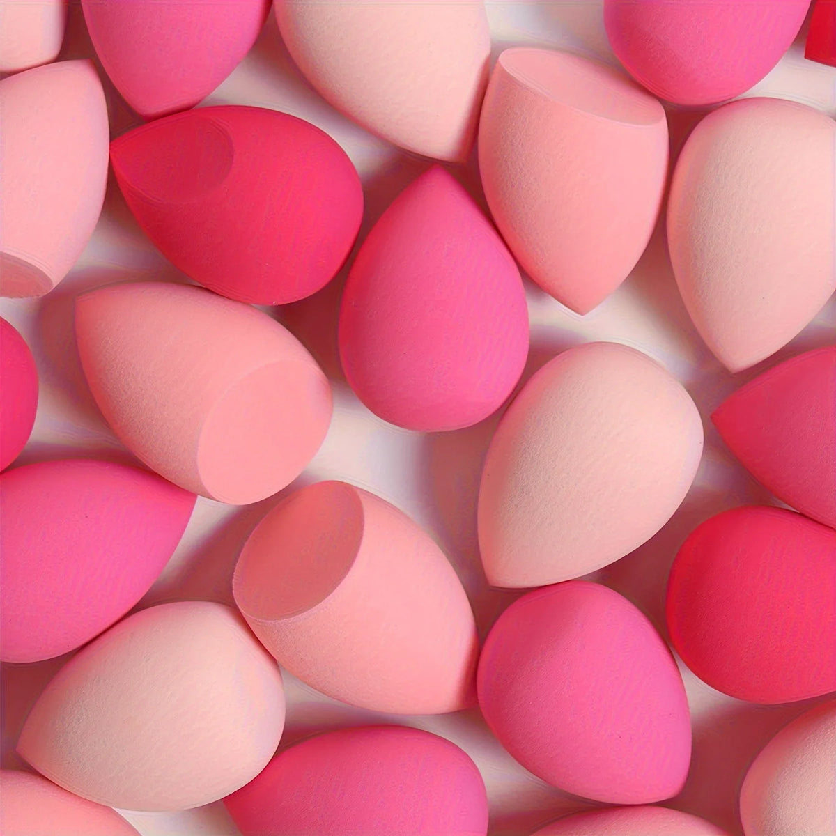 Blushimmer 7 or 18-piece makeup sponge set with dual-use liquid and powder makeup eggs and puffs for flawless application