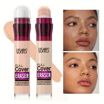 Blushimmer sponge head concealer for dark circles, freckles, acne, and blemishes, with long-lasting moisturizing liquid foundation.