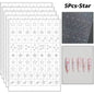 5Pcs Hollow Out Butterfly Nail Art Stencils Stickers Spray Painted Design Love Pattern Template Nail Decals Auxiliary Tools