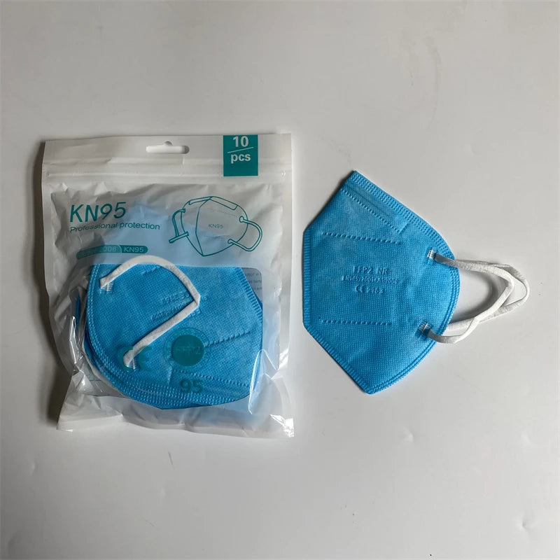 10-200pcs FPP2 Masks Black FFP2 Masks CE Approved ffp2mask Adult 12 Colors Adult Face Mask Dustproof Respirator KN95 Facemask