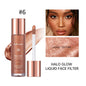 Blushimmer liquid bronzer and highlighter for face, featuring a glossy, moisturizing formula with long-lasting contour and glow.