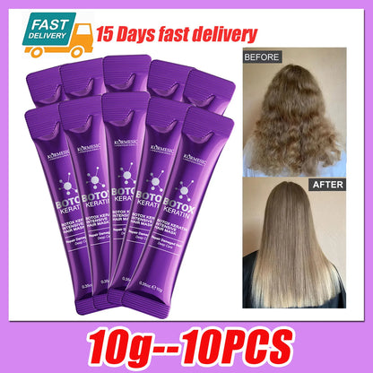 Keratin Hair Mask Magical 5 Second Repair Damage Frizzy Soft Smooth Shiny Hair Deep Moisturize Hair Treat Repair Hair Care Mask
