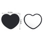 Small portable heart-shaped mirror by Blushimmer, perfect as wedding or bridesmaid gift, featuring custom logo, ideal for salons or small businesses.