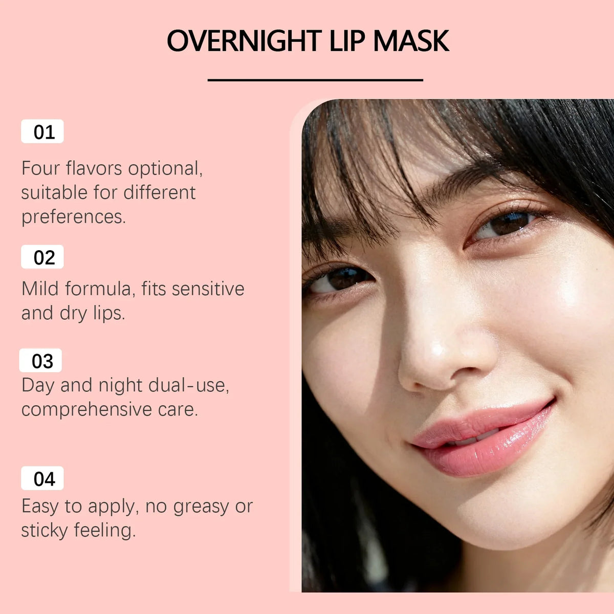 Blushimmer Berry Moisturizing Sleep Lip Mask in a small jar, showing the lightweight, hydrating lip care product with berry extract.