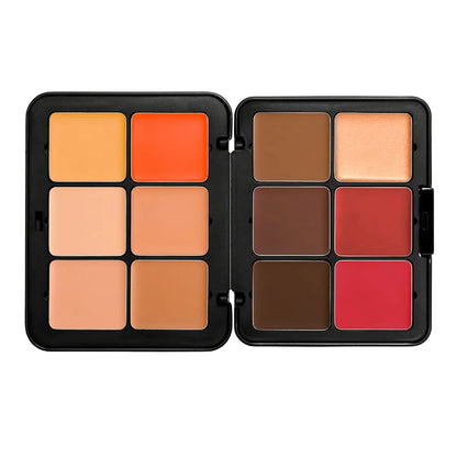 12 Color Blush Concealer Set Natural Blemish Brightening Highlighter 16 Color Waterproof face contour cream palette custom logo