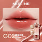 Blushimmer Mistine Nude Long Wear Lipstick in creamy matte lipstick tube with glossy finish, 2.9g, Korean makeup product