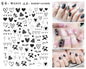 Black and white Blushimmer nail art stickers featuring sexy woman and girl designs for press-on and body decoration.
