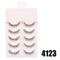 Blushimmer DINGSEN fake anime eyelashes with natural-looking, clear band, 5 pairs of Little Devil manga-style eyelash extensions.