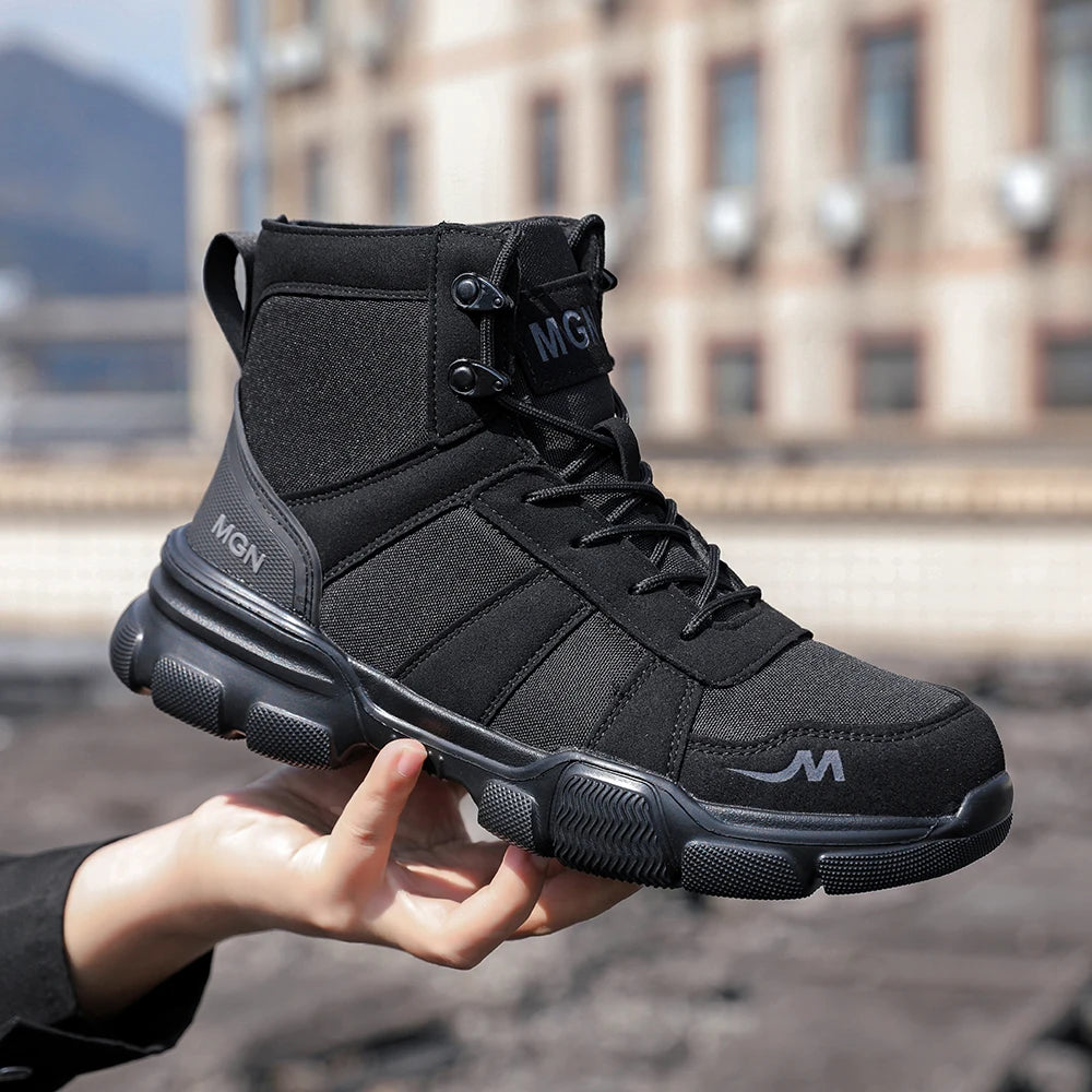 Steel Toe Cap Shoes For Men Protective Shoes Work Boots Puncture Proof Safety Shoes Men Work Shoes Sneakers Construction Shoes ﻿