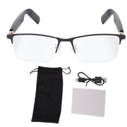 Smart Glasses Bluetooth 5.4 Built in Mic and Speaker IP54 Proof Blue Light Filtering Voice Control Smart Glasses for Daily Use