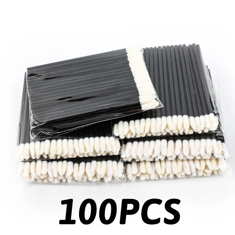 Set of wholesale Blushimmer lip and eyelash applicator brushes with soft bristles for makeup application and lip gloss.