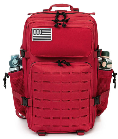 Adventure Club Store 45L men's tactical backpack with double cup holders, ideal for hunting, camping, hiking, and outdoor survival.