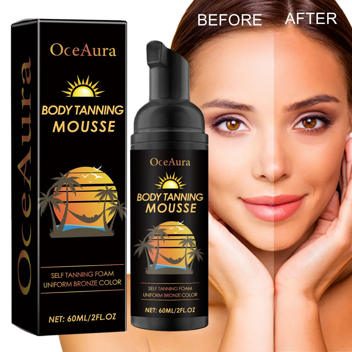 Blushimmer Rapid Tanning Cream in natural bronze shade, featuring smooth texture and healthy glow for sun-safe tanning.