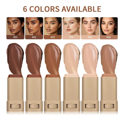 Blushimmer Balm Serum Skin Tint stick with silky texture, moisturizing coverage, and skin plumping for an even complexion.