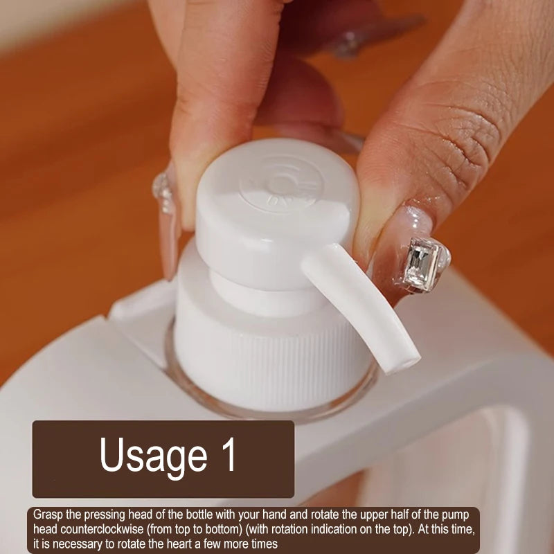 300/500ml Travel Sub-Bottling Household Pressure Type Large Capacity Hand Sanitizer Detergent Shampoo Shower Gel Sub-Bottling