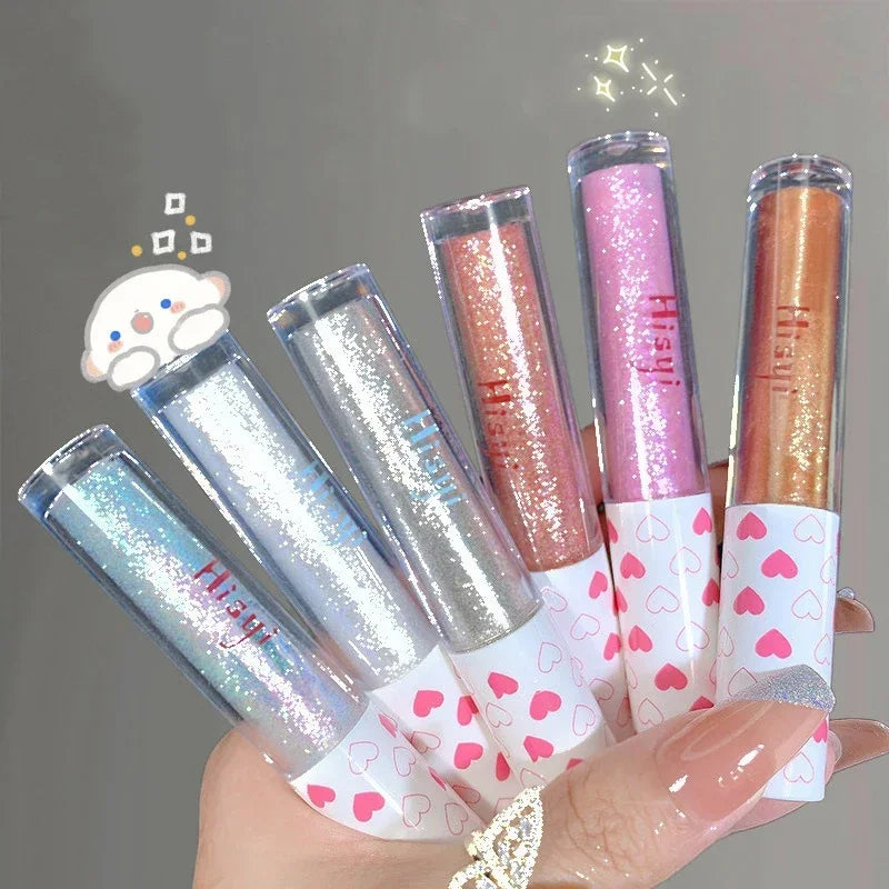 Blushimmer Liquid Eyeshadow Highlighter with waterproof, ultra-shiny monochrome glitter for long-lasting, shimmering eye makeup.