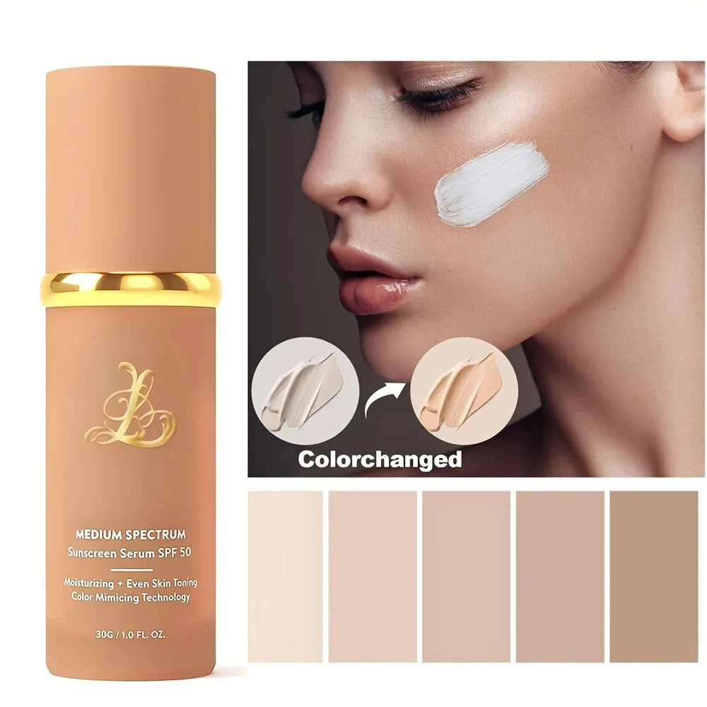 Blushimmer four-in-one color-changing liquid foundation with SPF50+, moisturizing, long-lasting, no makeup removal, no powder sticking