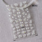 French leopard print bowknot lace ribbon with rhinestones and pearls for manicure nail art decoration by Blushimmer.