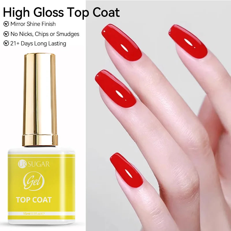 Blushimmer UR SUGAR 15ml translucent white gel polish for semi-permanent UV nail art, soak-off gel varnish, glossy finish