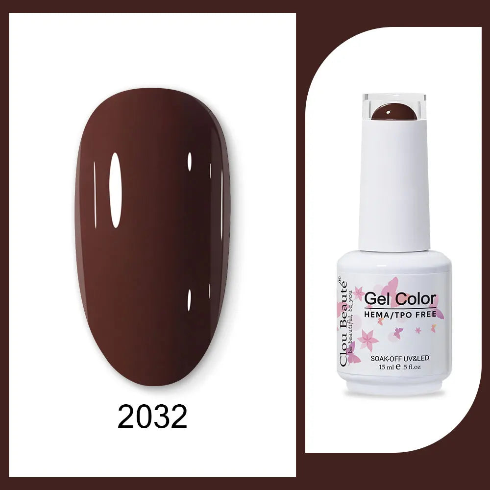 Clou Beaute neon gel nail polish base and top coat in red, black, white, green; semi-permanent gel nail varnish by Blushimmer.