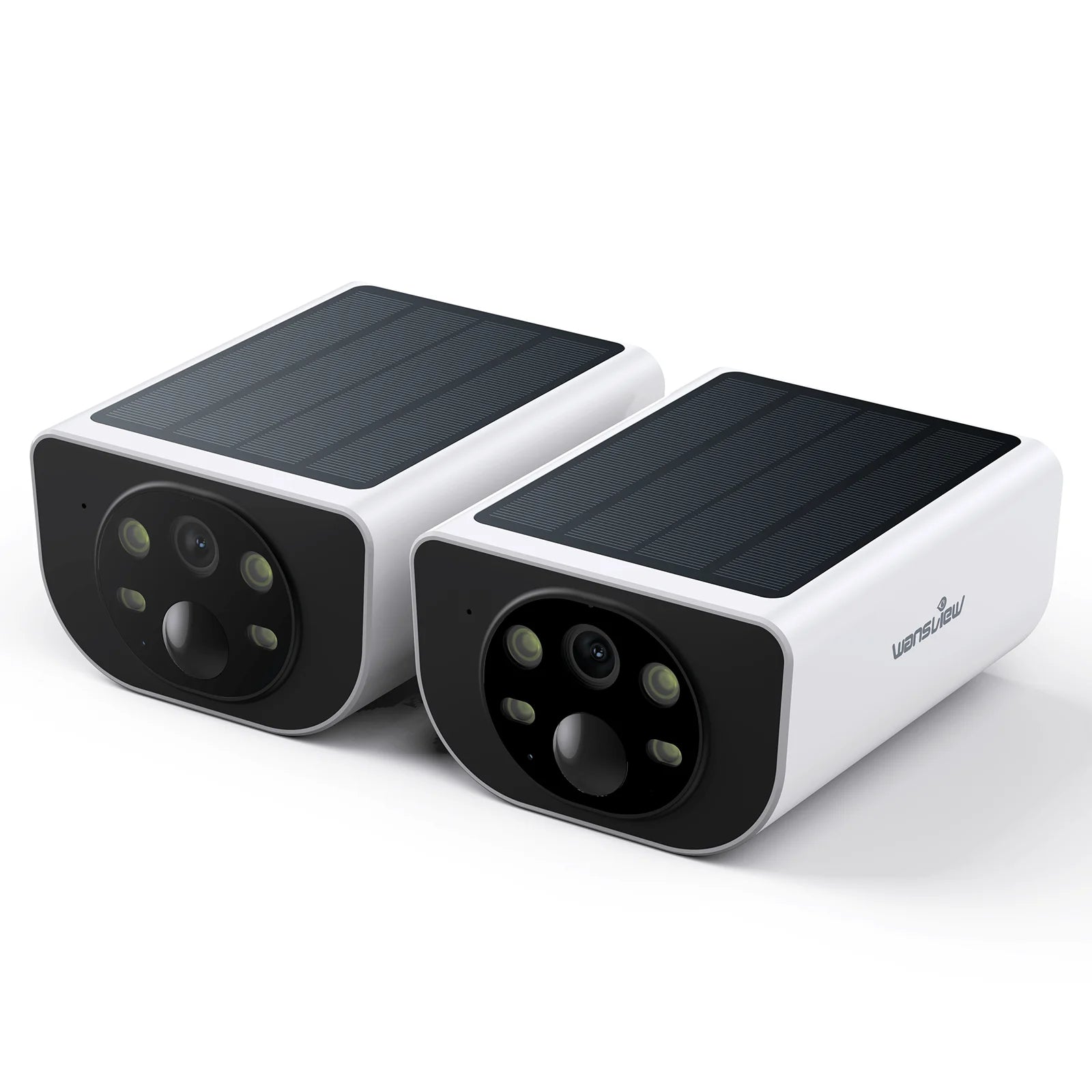 Wansview 2K Solar Camera Outdoor Wireless, 2.4Ghz Color Night Vision, SD Card/Cloud Storage, Waterproof, Compatible with Alexa
