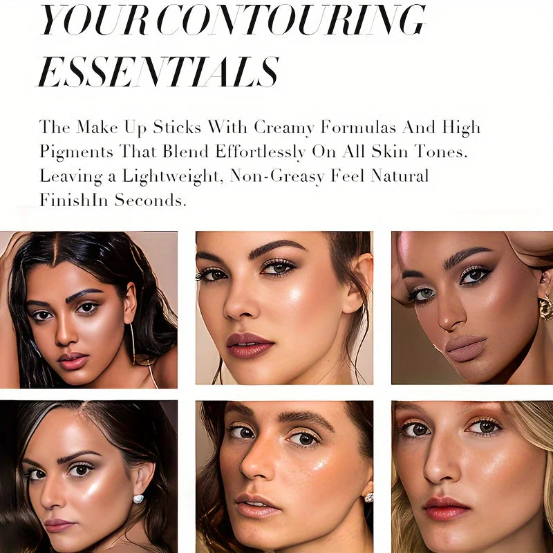 Beauty Glazed 2026 liquid contour in 2 shades for face shaping, waterproof, matte finish, ideal for enhancing facial contours.