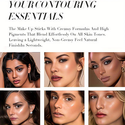 Beauty Glazed 2026 liquid contour in 2 shades for face shaping, waterproof, matte finish, ideal for enhancing facial contours.