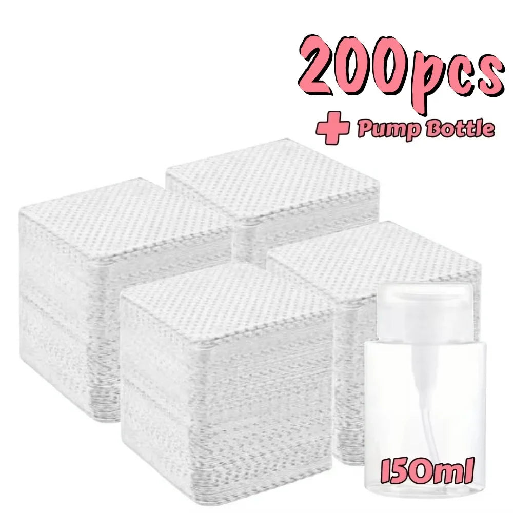 Box of 20-600 lint-free nail wipes from Blushimmer, gel cleansing tissues for nail polish removal and beauty cleaning.