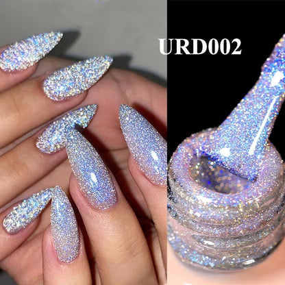 Blushimmer UR SUGAR 15ml translucent white gel polish for semi-permanent UV nail art and soak-off gel varnish.