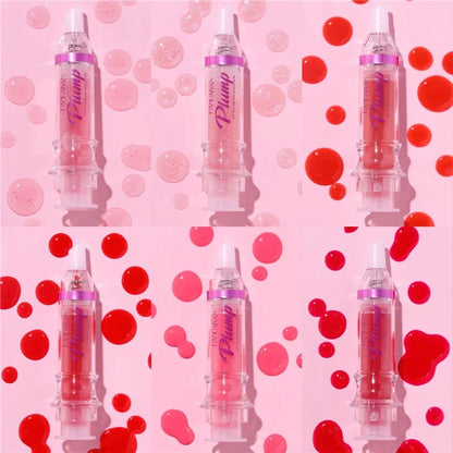 Blushimmer Handaiyan hydrating lip glow oil in clear tinted gloss with moisturizing and plumping effects on dry lips.