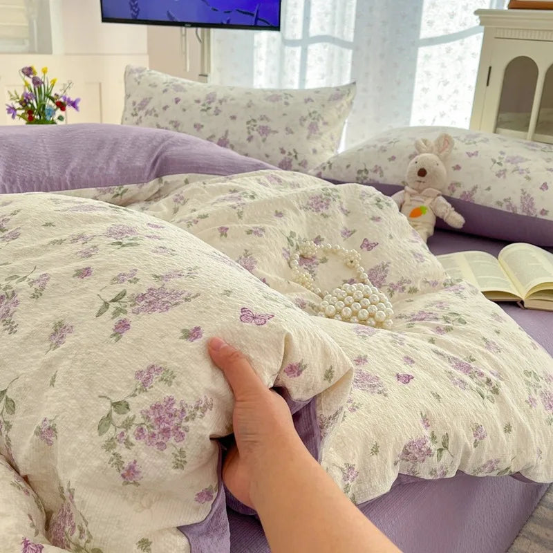 2026 New Lovely Bedding Set King Queen for Home Bedroom Decoration Single-bed for School Dormitory Comfortable Duvet Cover Set