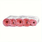 5 rolls/pack, 75 bags total, 4-gallon bathroom trash bags, disposable thin trash bags, kitchen storage trash bags, bathroom, kit