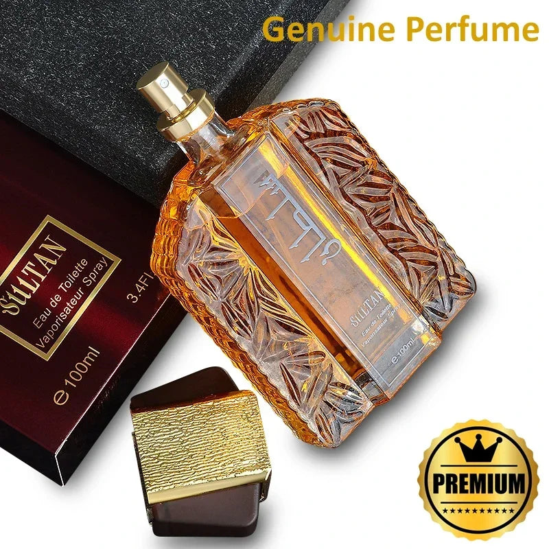 Blushimmer 100ml unisex Arabic Eau de Parfum spray with long-lasting fragrance, featuring pheromones and elegant perfume design