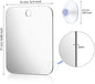 1PCS Acrylic Mirror With Wall Suction Shower Mirror For Man Shaving Women Makeup Portable Travel Bathroom Accessories