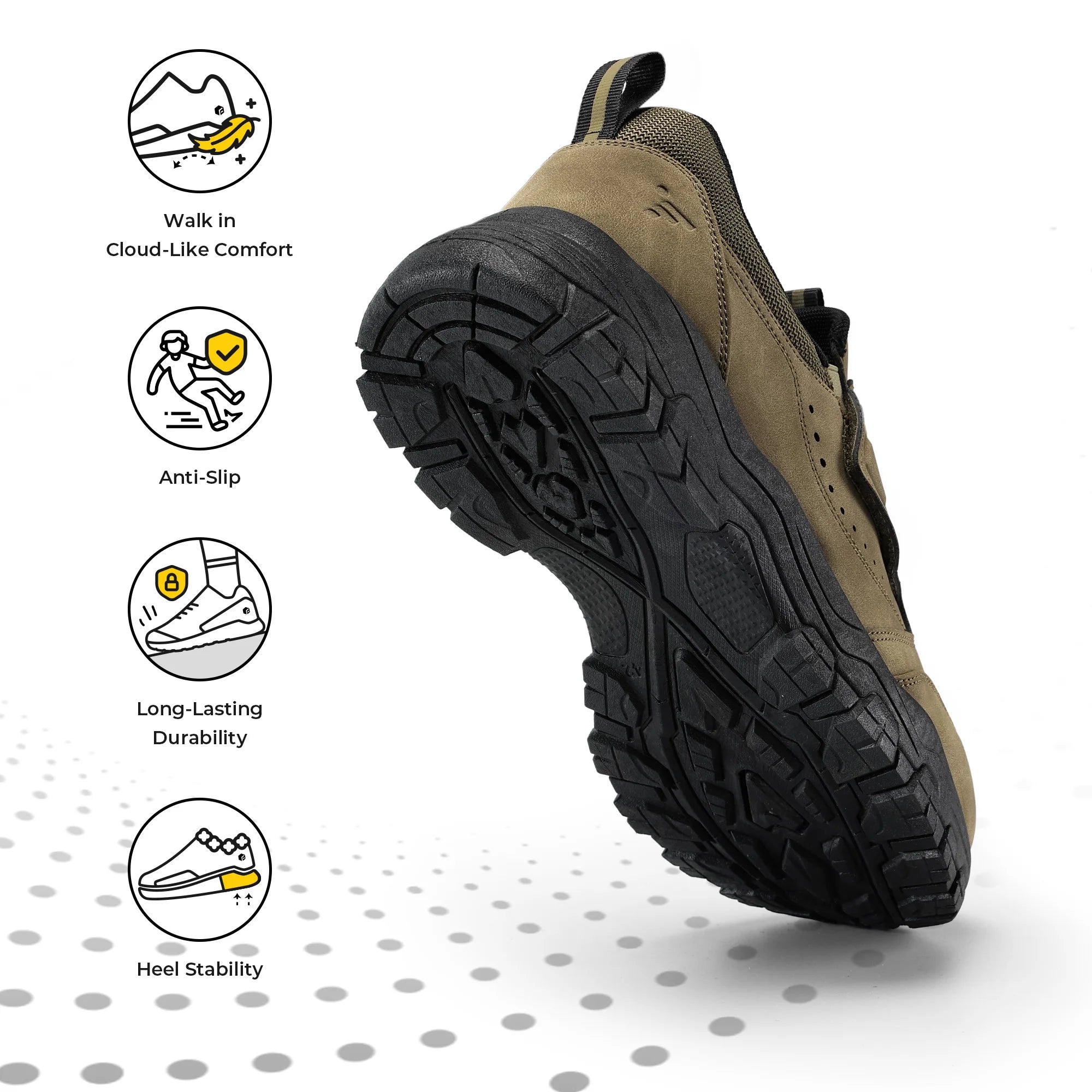 Men's Slip-On Shoes Loafers For Business Flat Shoe Casual Wear Lightweight With Arch Support Insoles For All-Day Comfort