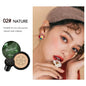 Blushimmer Ocheal BB Cream Air Cushion Compact with mushroom head puff, face makeup foundation and concealer in a sleek compact.
