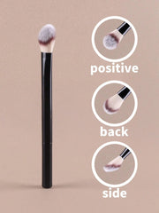 1pc Pink Eyeshadow Brush, Makeup Brush For Flat And Blending, Soft Bristles Won't Irritate Eyelids,Eyebrow Brush,Eyeshadow Brush