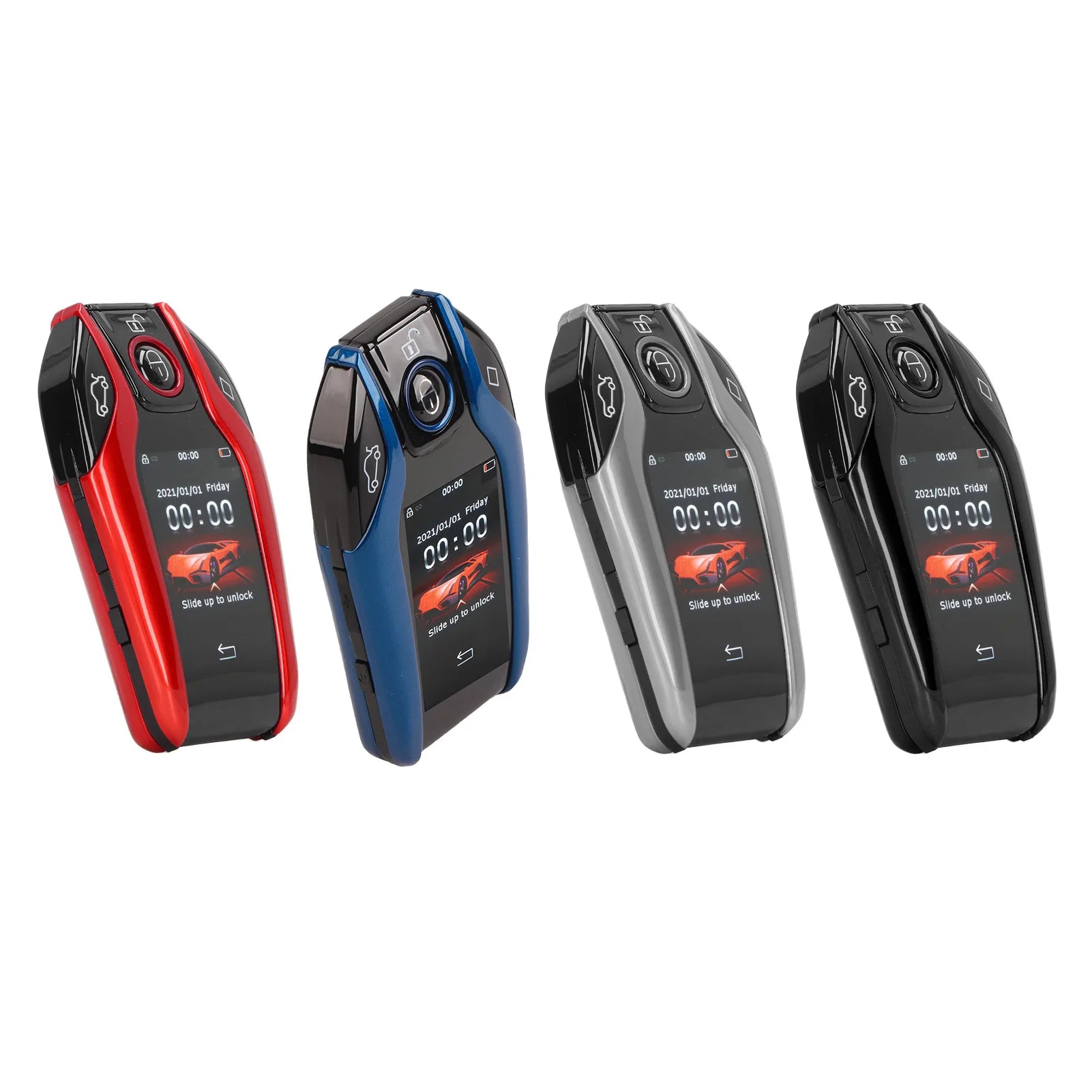 Car Smart Key, Universal TK800+ LCD Touch Screen Smart Key Remote Keyless Entry for All Start Stop Engine Button Models