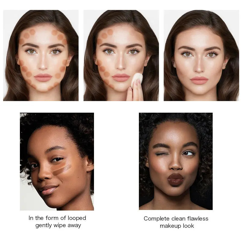 Blushimmer oil control liquid foundation and concealer cream for women, long-lasting face makeup, Korean cosmetics, contour gel