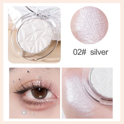Shimmer Diamond Glow Highlighter 2-Color Palette – Brighten & Contour, Radiant Skin, Natural Glow for Festival & Daily Makeup